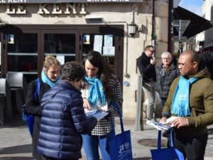 Les jeunes de la JCE de Dijon en pleine action sur le terrain